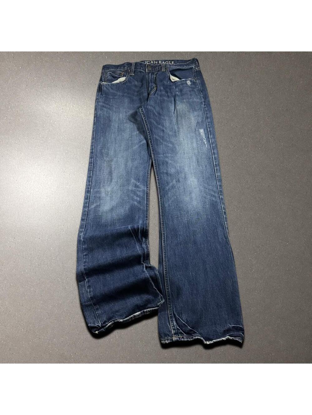 Y2K Skater Grunge American Eagle Low Rise Bootcut Jeans - Fits 32x33!